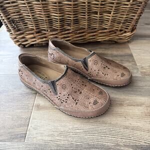 Spring Step L’Artiste Floral Leather Slip-On Shoes Women’s 38 (7.5–8 US)